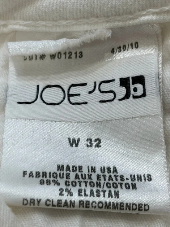 Joe's Jeans Jenny White Rolled Hem Cuffed Capri 3/4 Pant - Picture 4 of 9